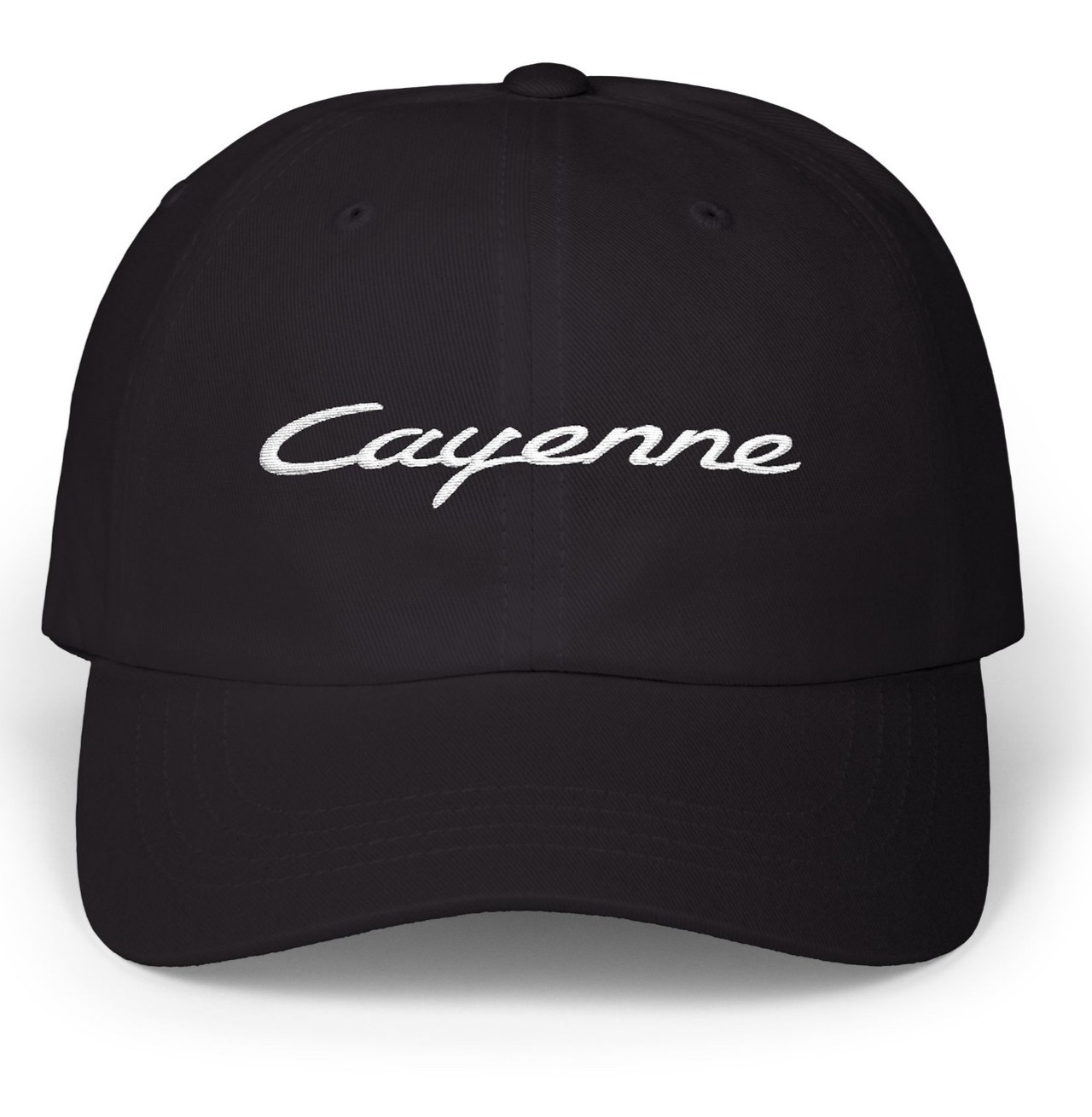 Porsche Cayenne Embroidered Script on Unstructured Dad Cap / Hat