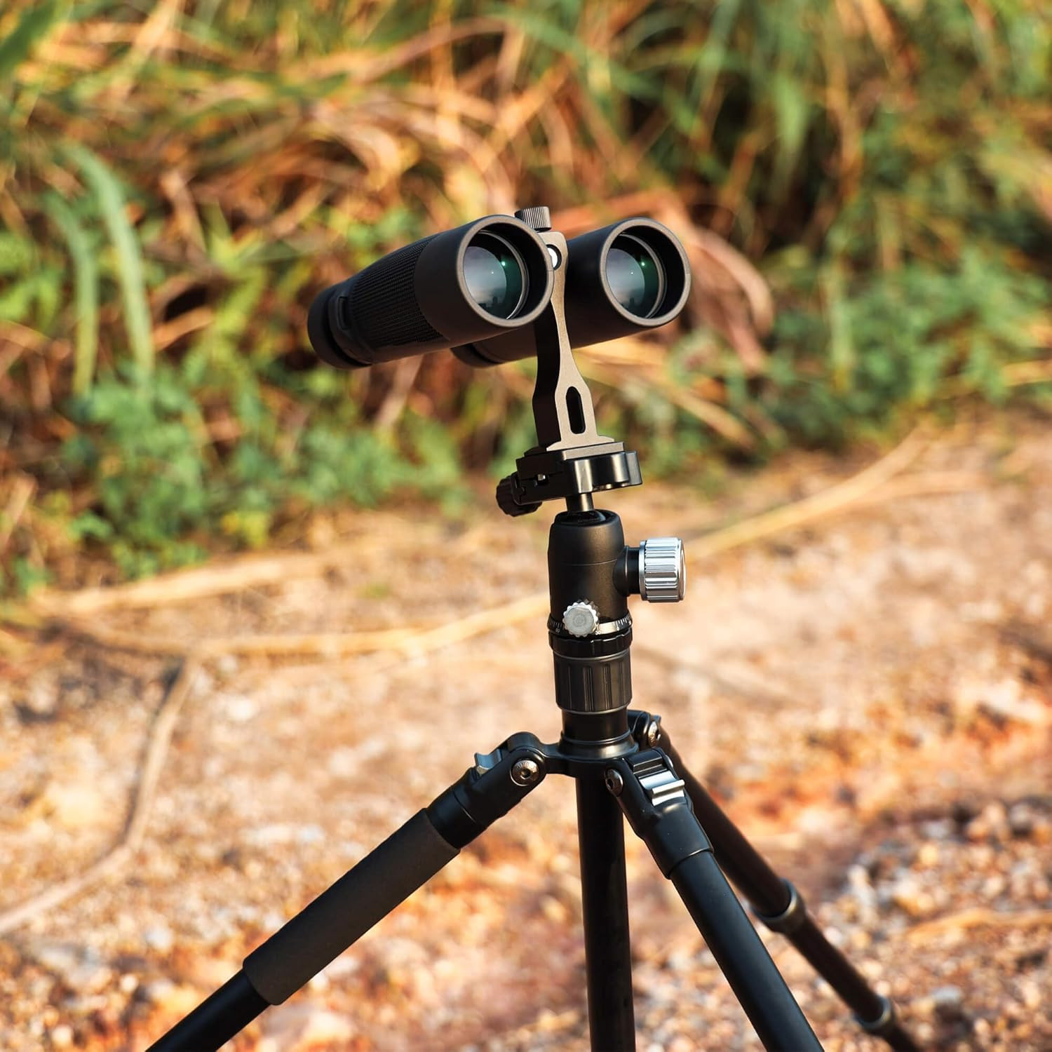 Aluminum Binocular Tripod Mount Adapter, Quick Release for Bird Watching