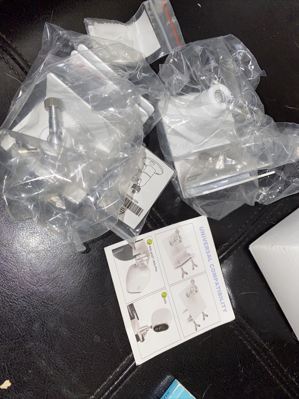 2 New Gutter Mount Bracket Protective Mount White