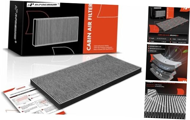 Under Hood Cabin Air Filter w/Activated Carbon Compatible with Tesla S 2016