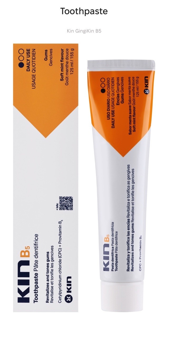 Kin B5 Toothpaste 125ml Toothpaste for Sensitive Teeth
