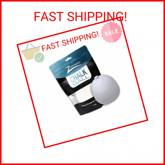 Z Athletic Gym Chalk Ball for Rock Climbing, Gymnastics, and Weightlifting, 2oz