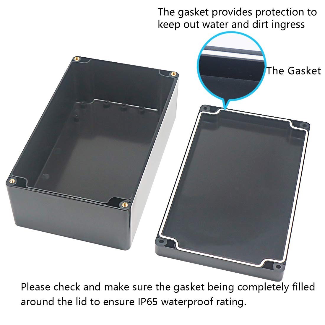 Junction Box, Project Box Outdoor Box ABS Electrical Boxes Electronic Enclos...