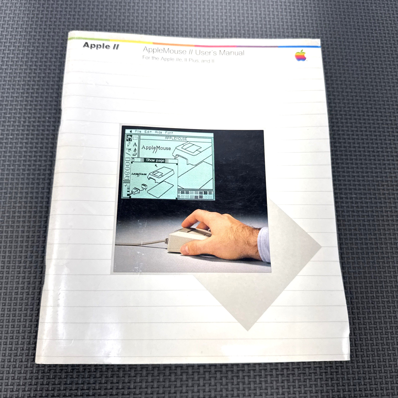 1980s Vintage Apple II AppleMouse II User Manual for Apple IIe Plus and II