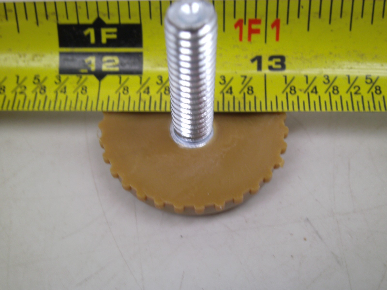 12 Threaded Adjustable Chair Floor Glide FEET +INSERTS 1/4-20 x 1" x 1-1/8"
