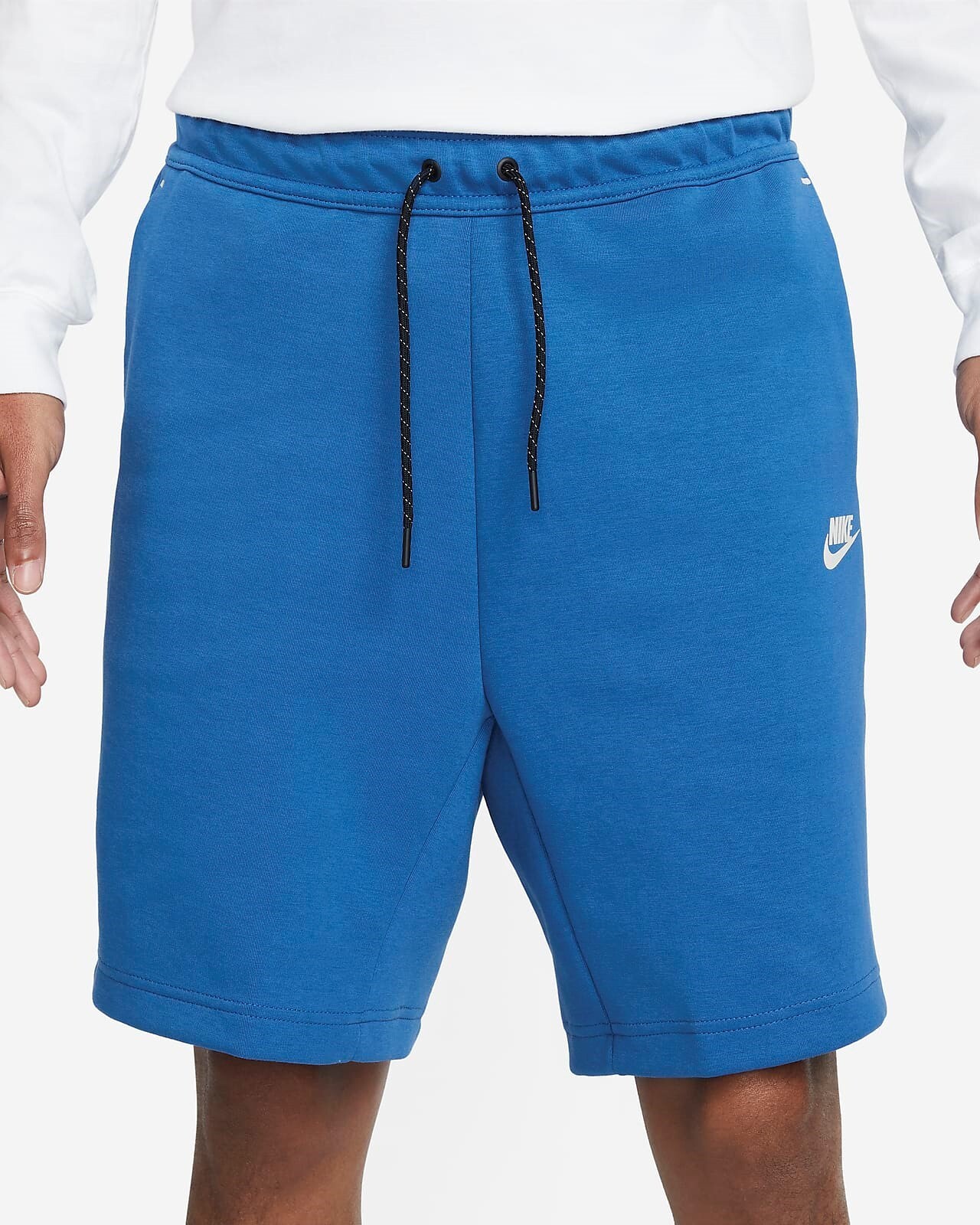 Nike Sportswear Tech Fleece Shorts Dark Marina Blue/Light Bone Men's XL BNWT