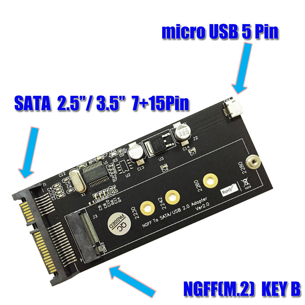 NGFF to SATA 2.5 with USB Adapter