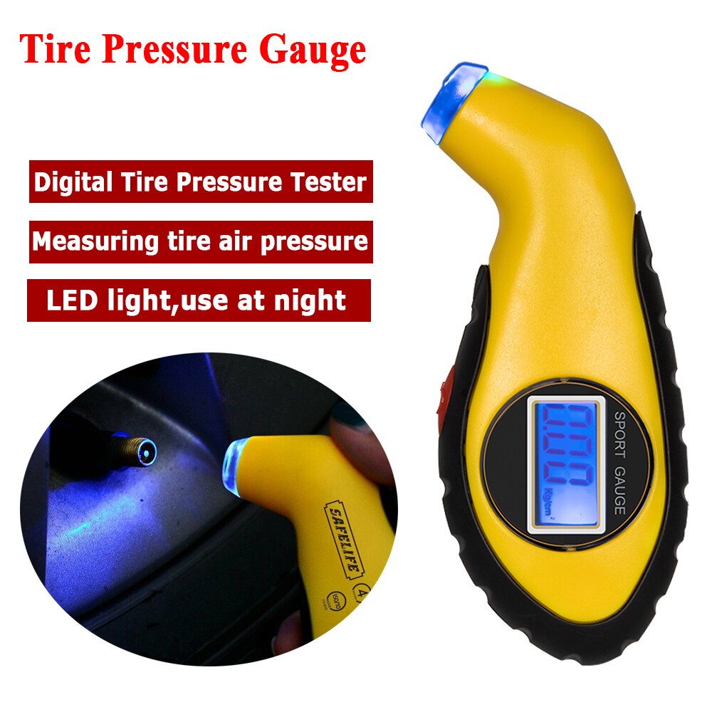 LCD Digital Tire Pressure Gauge Auto Car Truck Bike Air PSI Meter Tester Gage