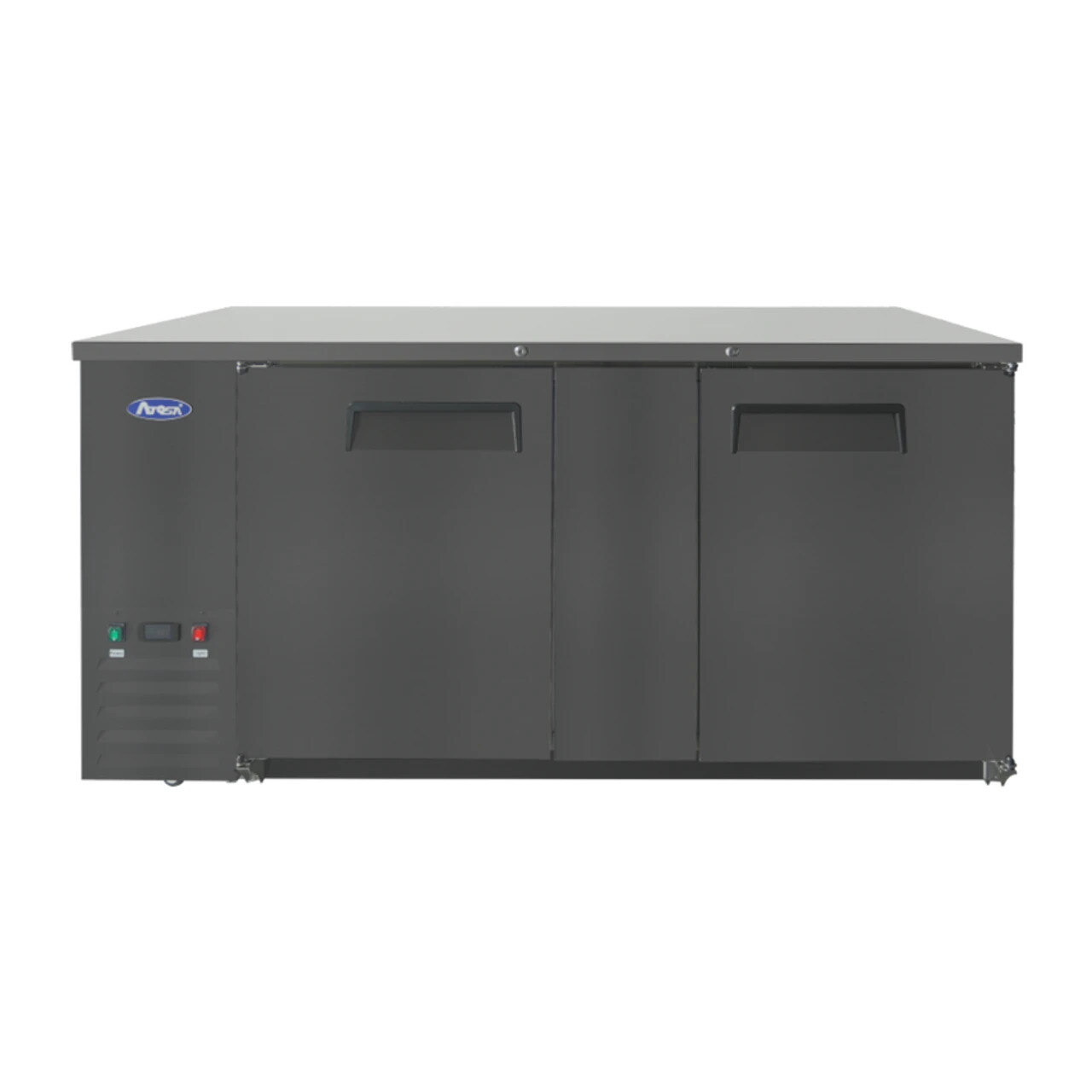Atosa SBB69GRAUS2 69" Shallow Depth Double Solid Door Back Bar Cooler