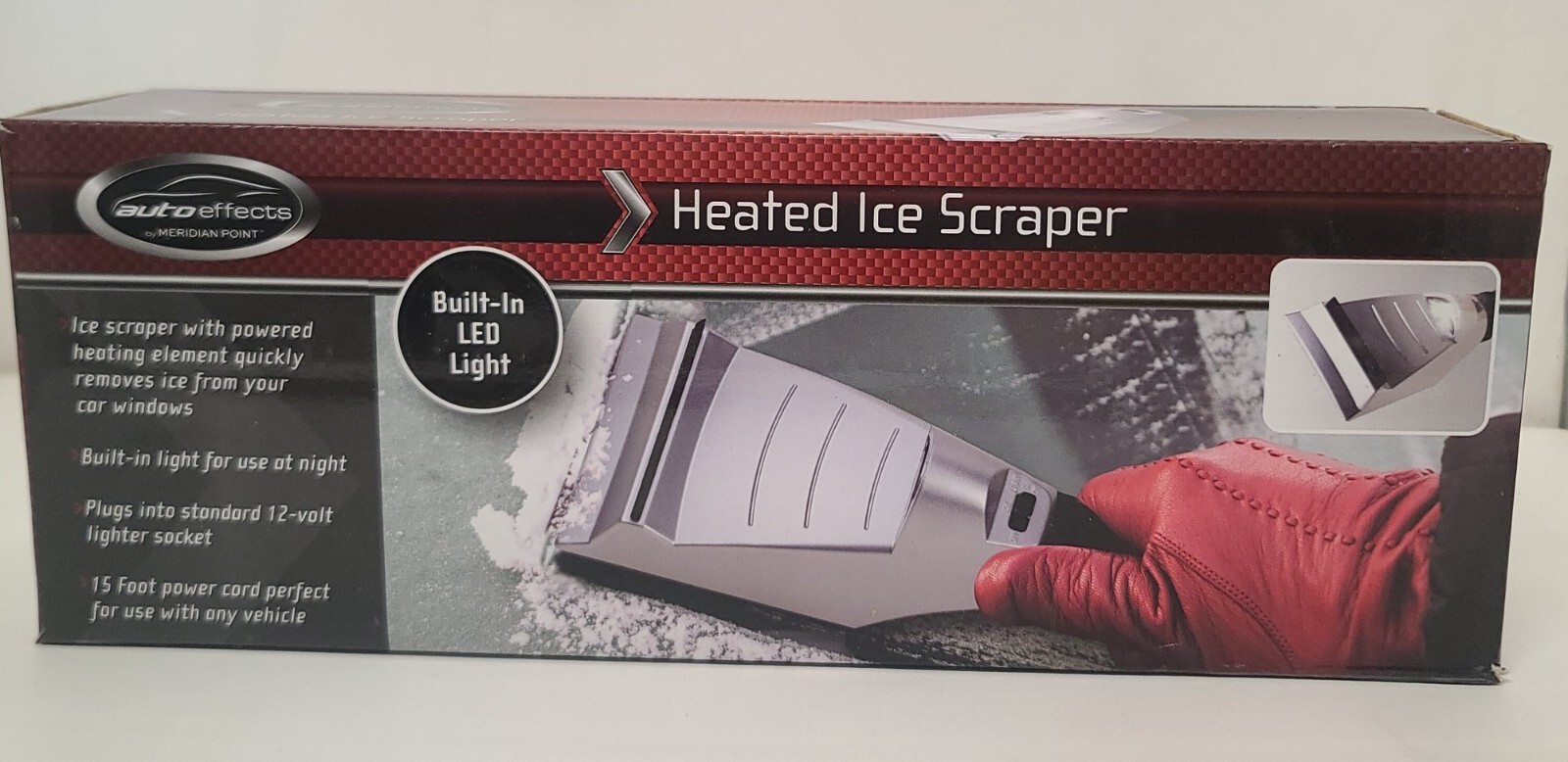 Heated Ice Scraper Car Window Heating Element with LED Night Light Auto Effects