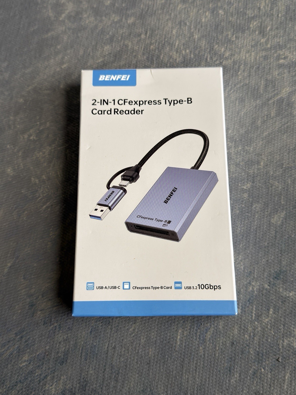 BENFEI CFexpress Type A Card Reader with USB 3.2 Gen 2 10Gbps Open Box Unused