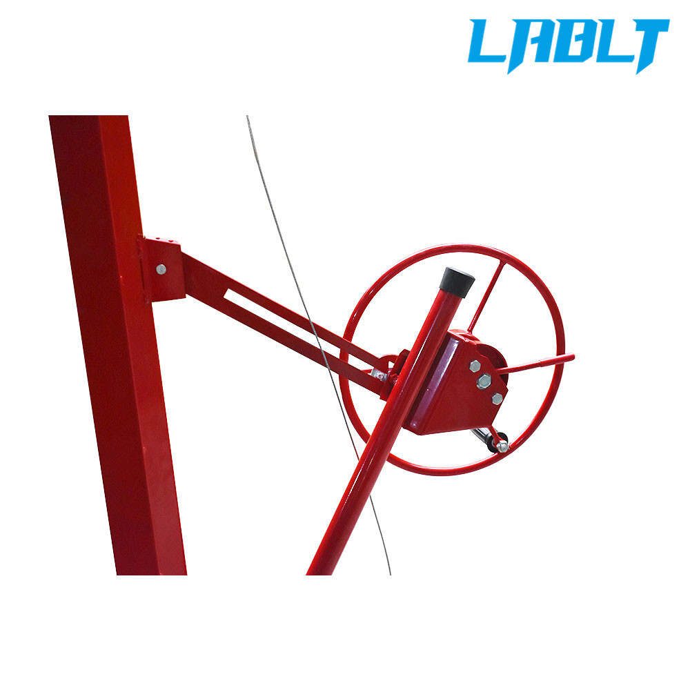 LABLT Drywall Rolling Lifter Panel Hoist Jack Lifter 16 Ft w/ Lockable Wheels