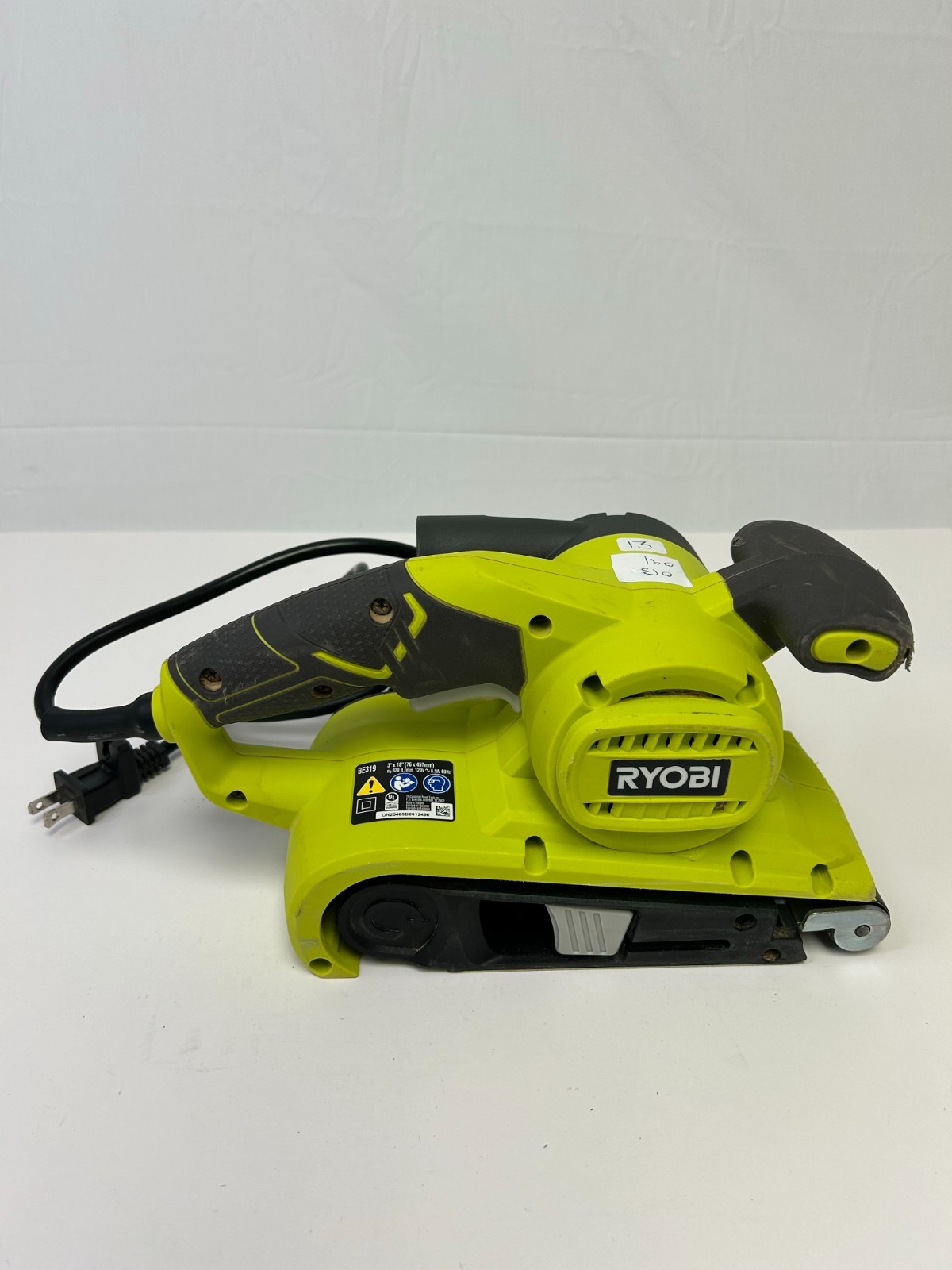 RYOBI BE319 3" x 18" Belt Sander Corded Variable Speed Used