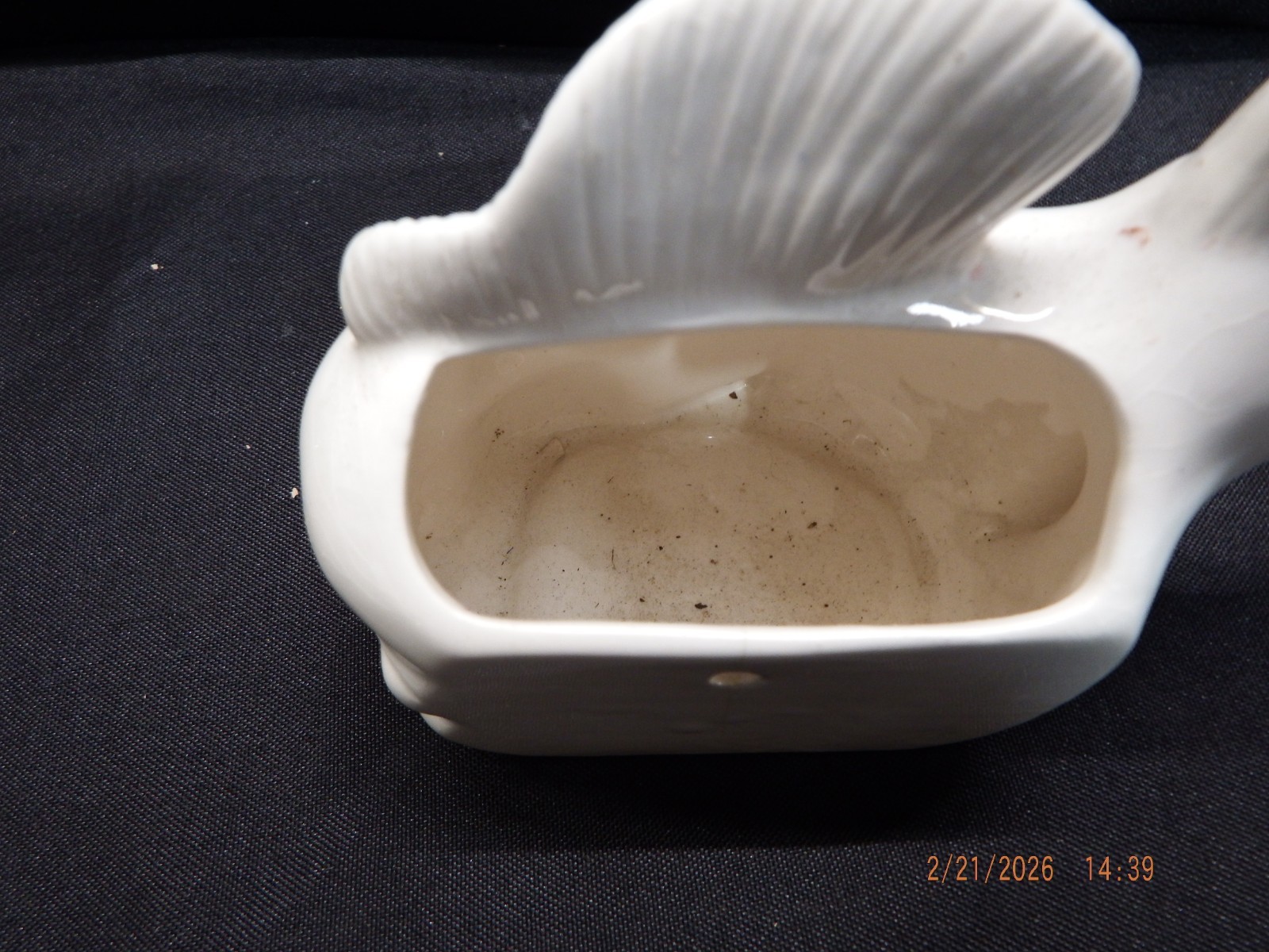 Vintage Ceramic Fish Wall Pocket/Sponge Holder-C338
