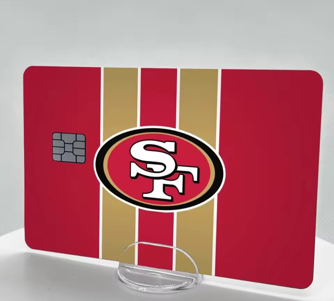San Francisco 49ers Football Credit Debit Card Sticker Skin Free Shipping