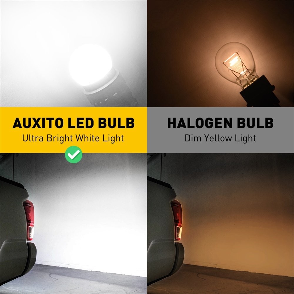 1-10Set AUXITO 3157 3156 LED White Reverse Backup Light Bulbs Canbus Error Free