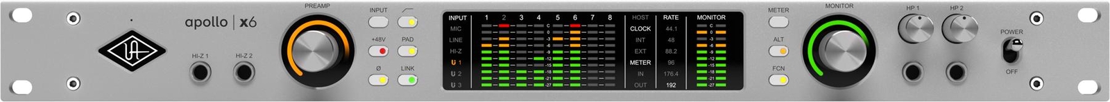 Universal Audio Apollo x6 Gen 2 Essentials+ 16x22 Thunderbolt Audio Interface