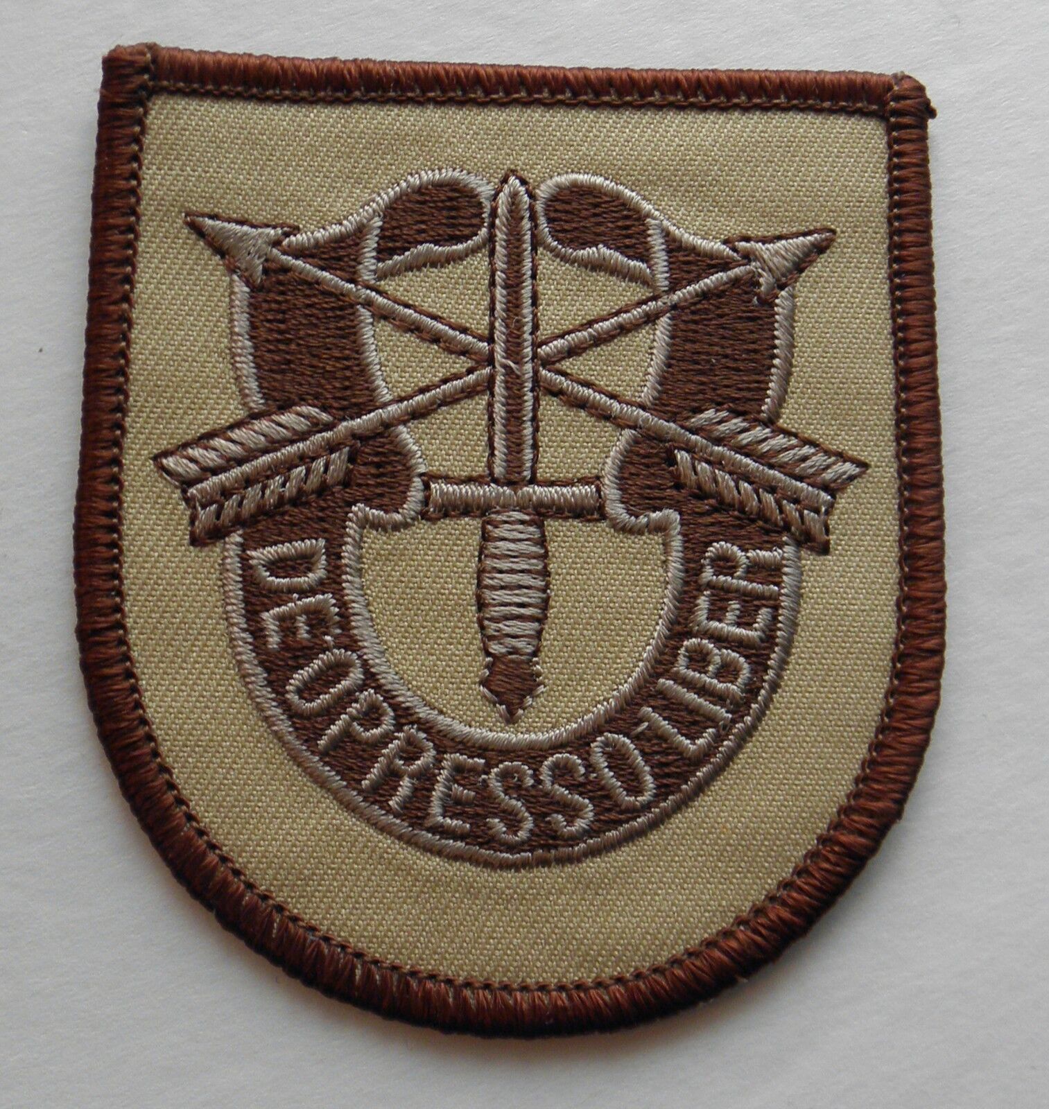 Army Special Forces Desert Embroidered Patch 2.75 x 3 inches