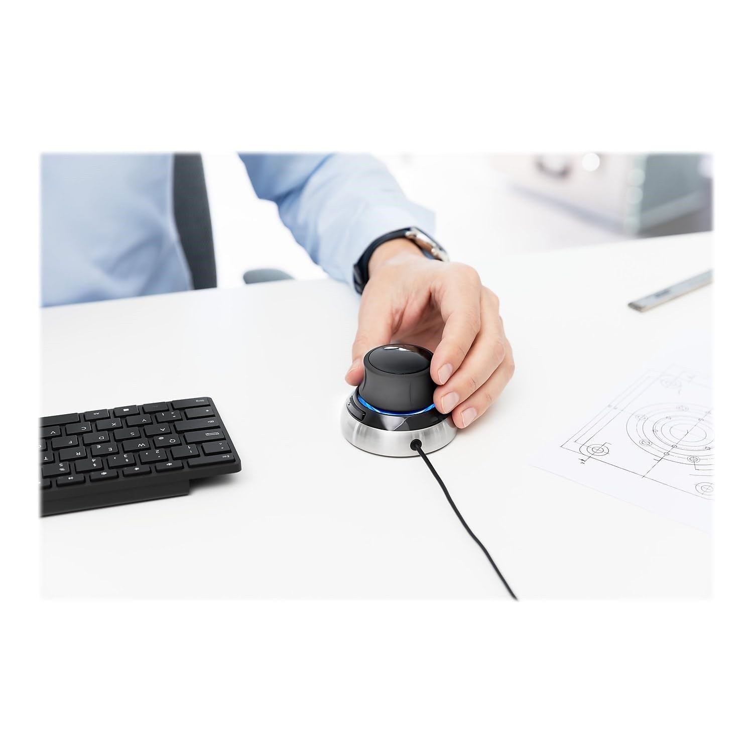 3Dconnexion SpaceMouse Compact Wired CAD Mouse (3DX-700059)