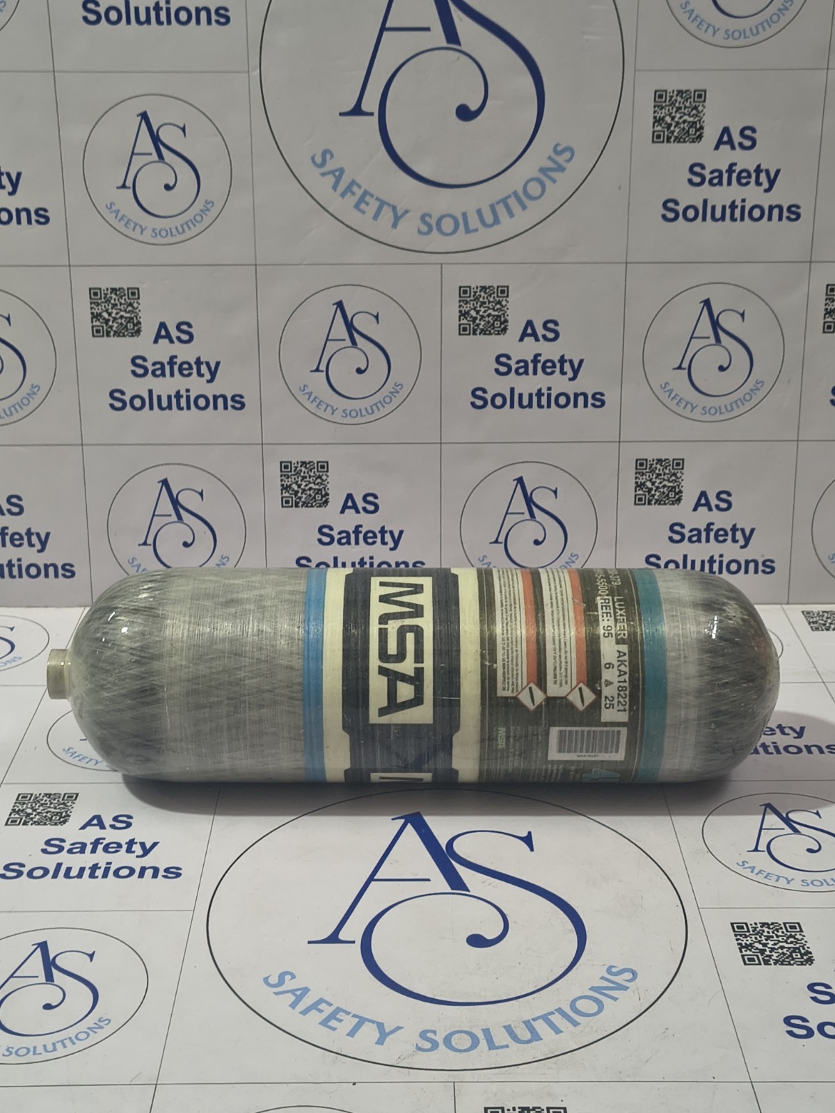 MSA composite SCBA breathing air cylinder without valve