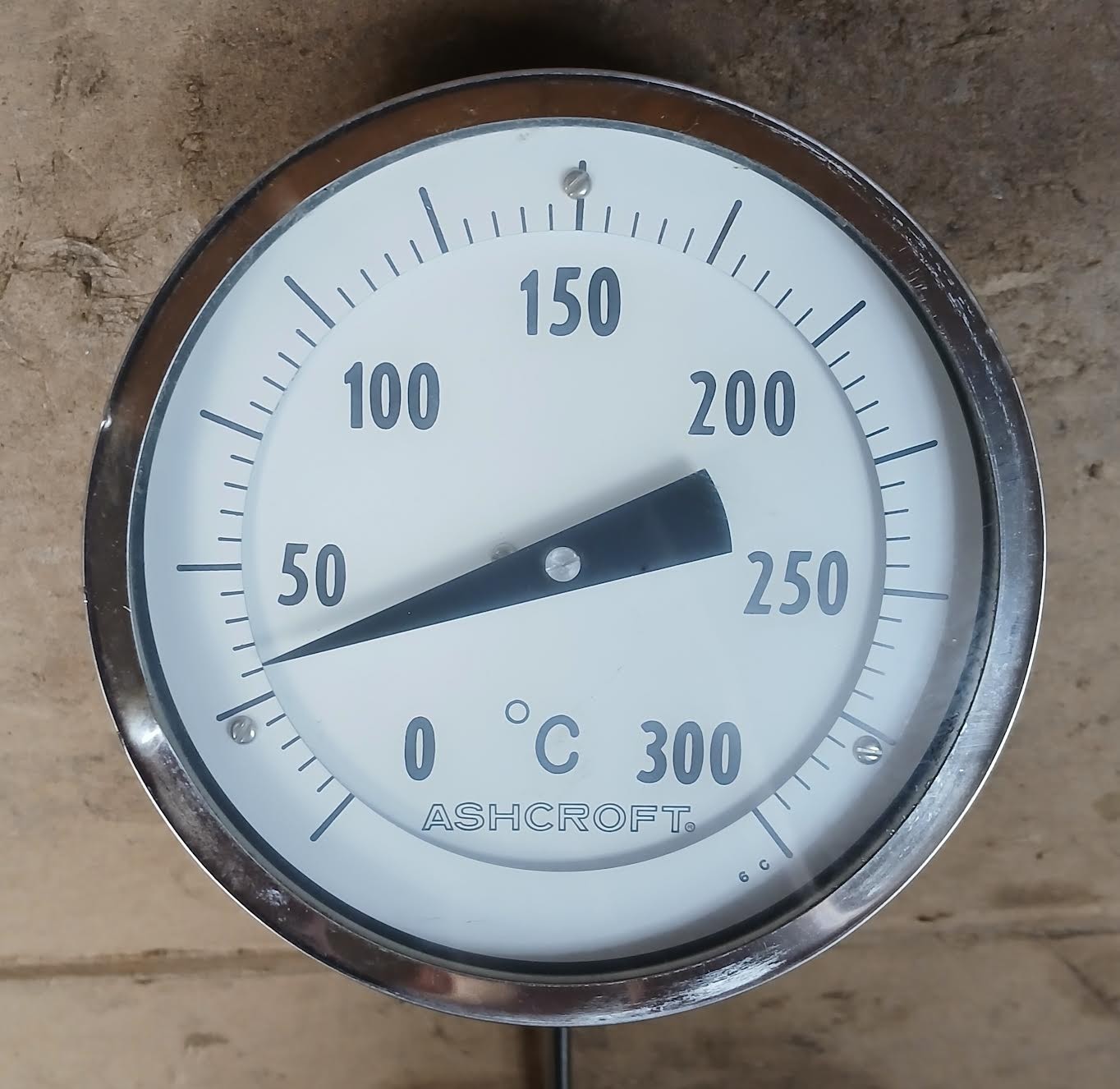 Ashcroft 0-300°C Thermometer 5" Face 9" Stem