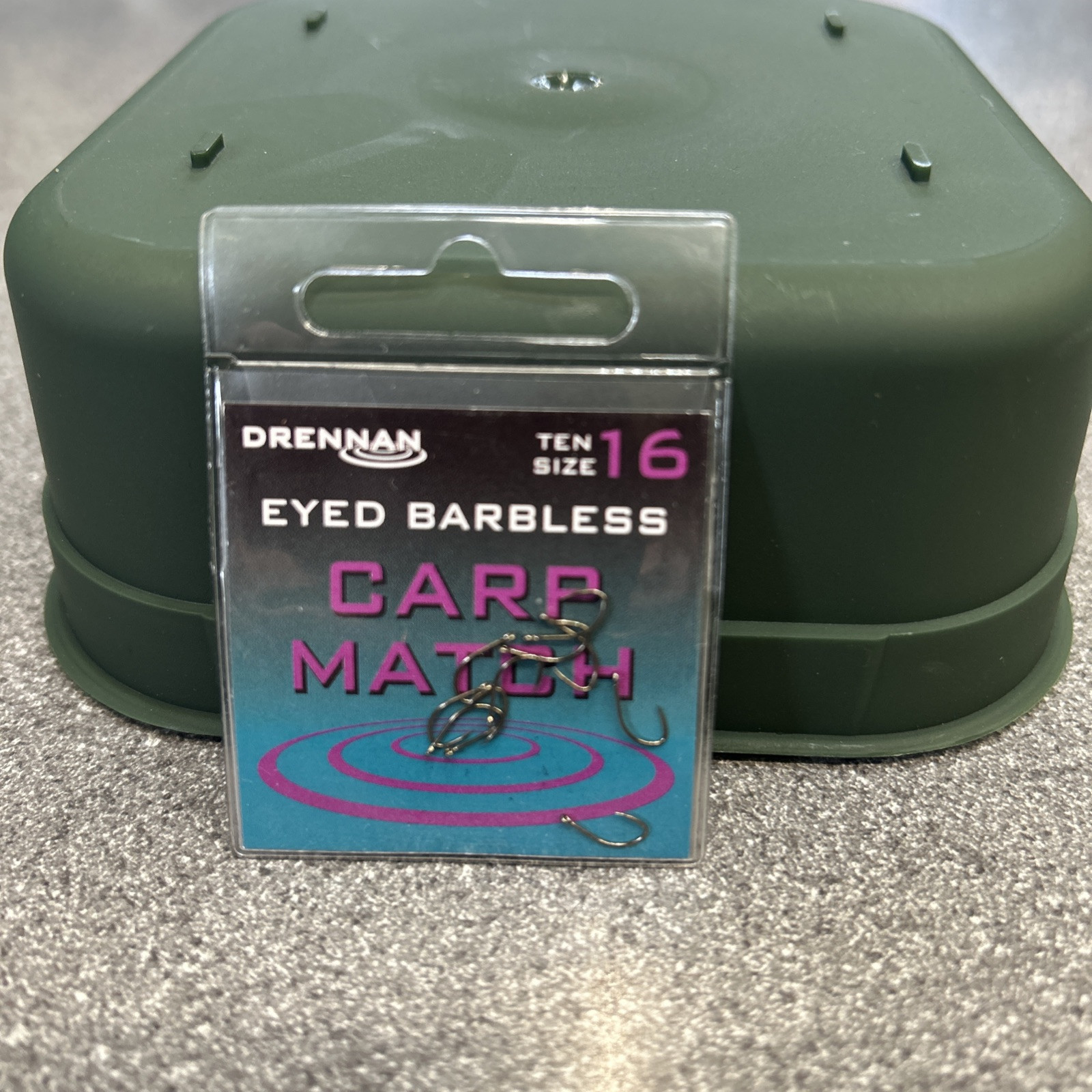 Drennan Carp Match Eyed Barbless Size 16
