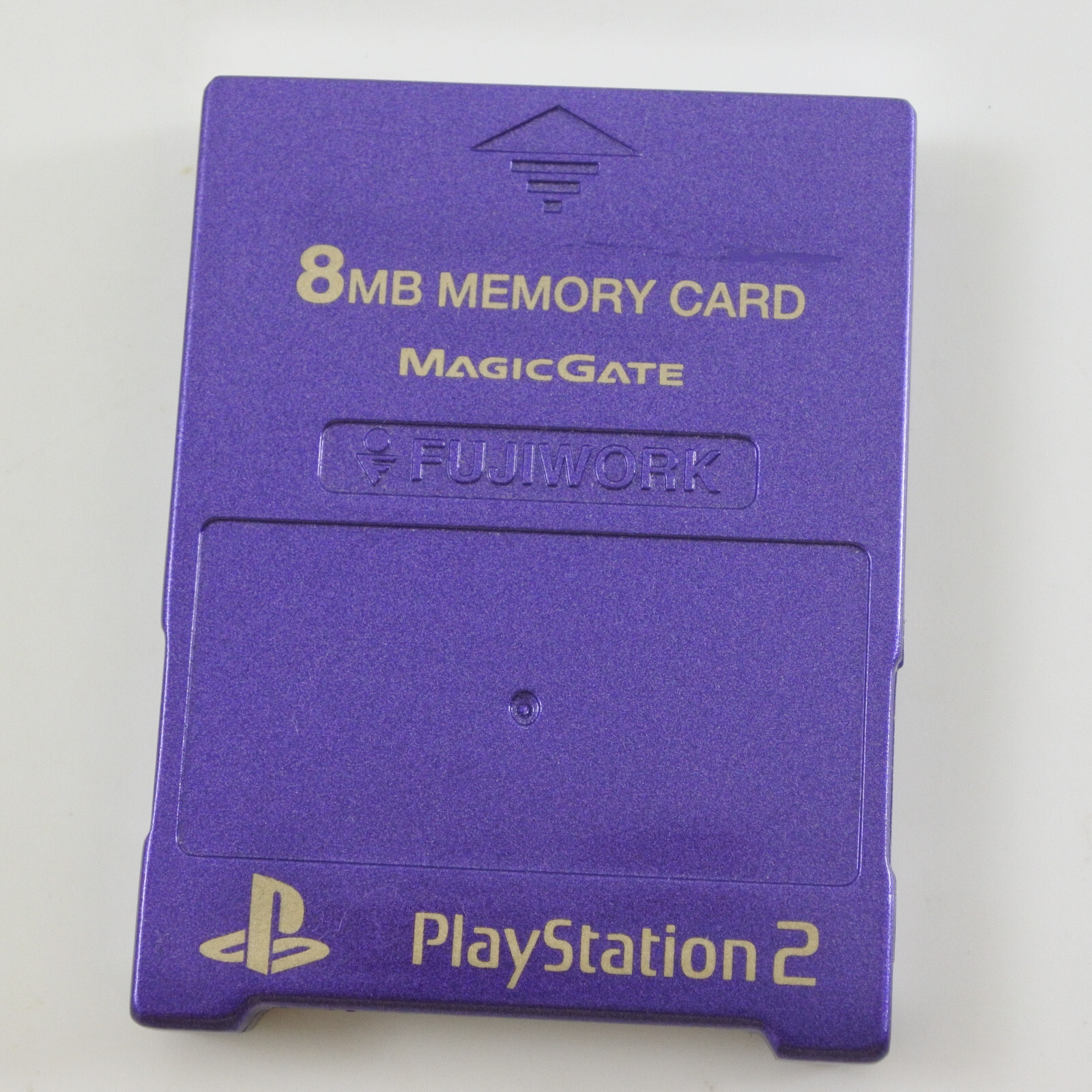 PS2 Memory Card 8MB Fujiwork VIOLET Memory King Playstation 2 Made in Japan 1520