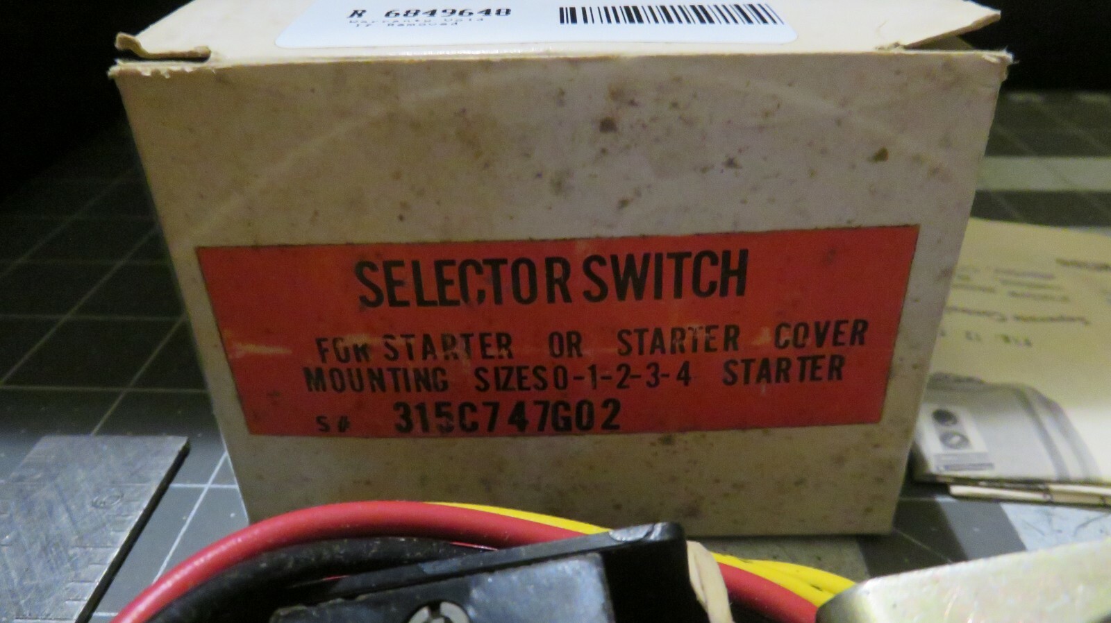 Westinghouse 315C747G02 Selector Switch Size 0-1-2-3-4
