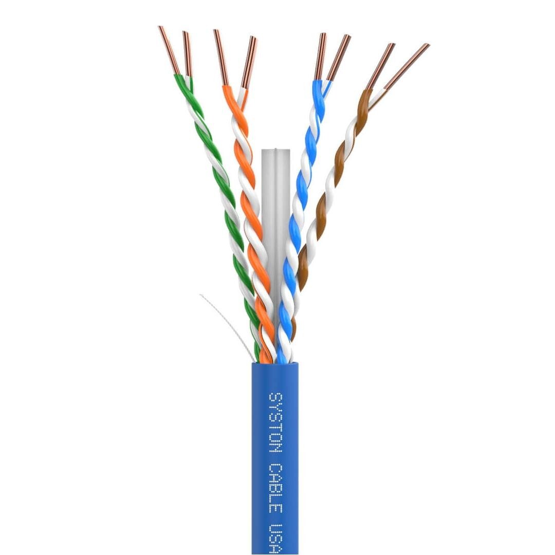 Syston Cat 6A+ Bulk Ethernet Cable 750 MHz 23 AWG CMR Copper Wire 300 to 1000 ft