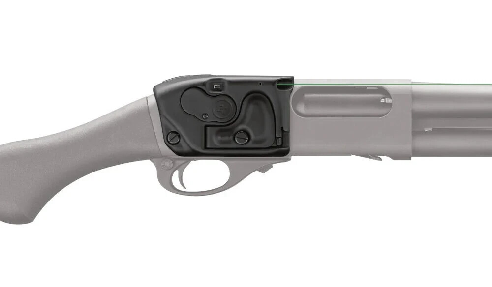 Crimson Trace Lasersaddle Green Laser for Remington 870/TAC-14, Black #LS-870G