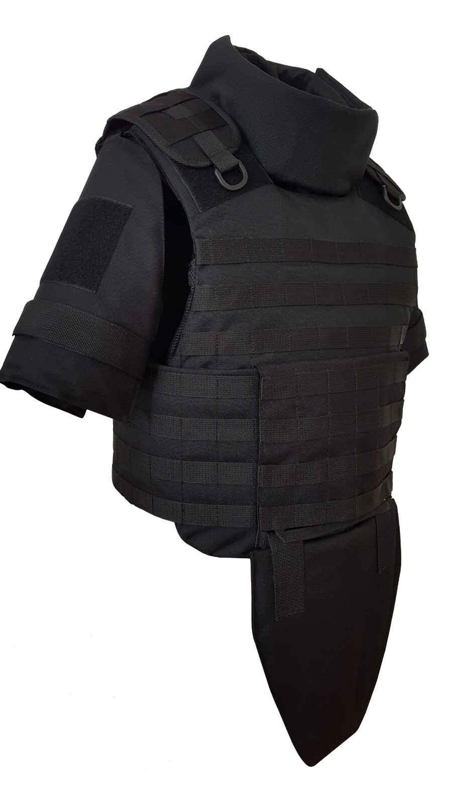 Tactical Vest Modular Plate Carrier Shark Size M Black Cordura 1000D Empty MOLLE