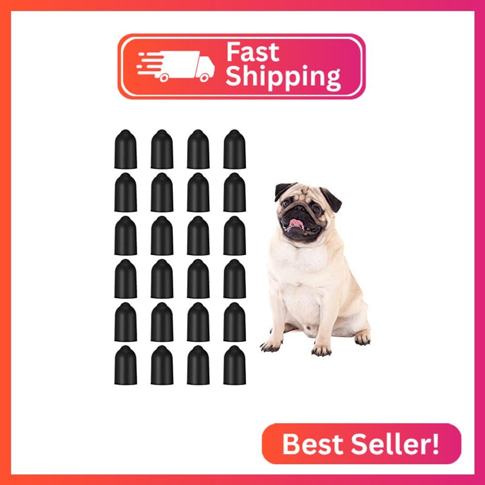 Weewooday 24 Pieces Shock Collar Dog Rubber Tips Training Collar Replacement Par