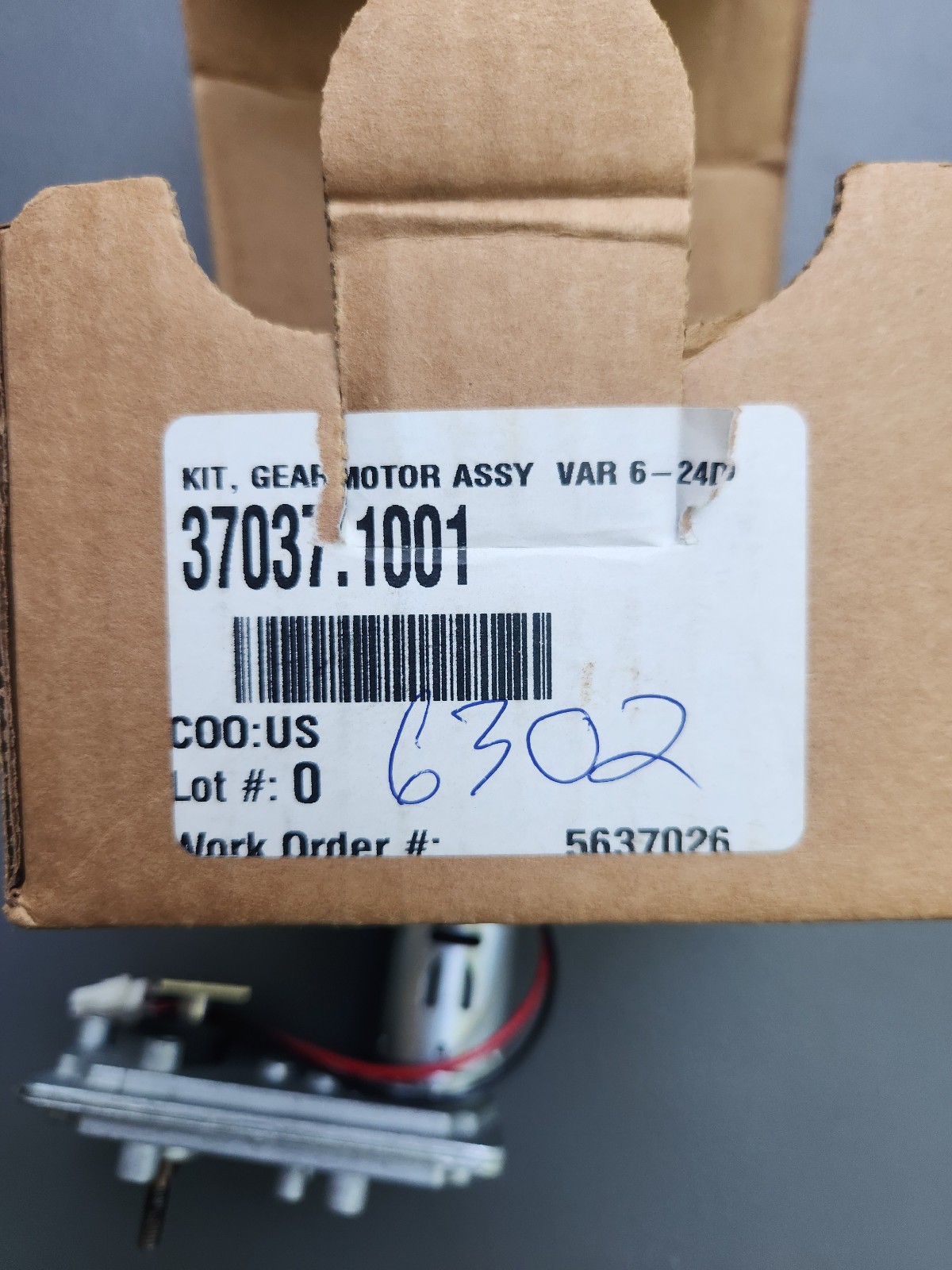 Bunn 37037.1001 Gear Motor Assy