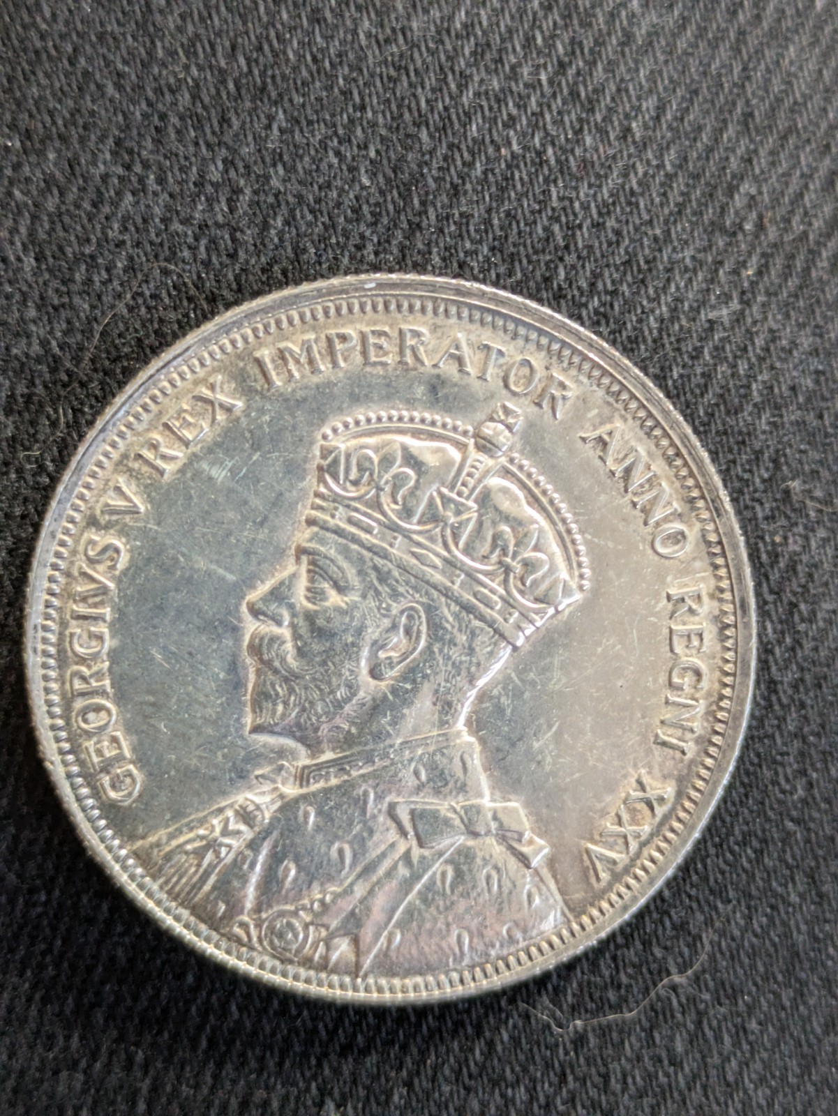 1935 Canada Silver Dollar $1 Coin  -- Higher Grade Au Toned