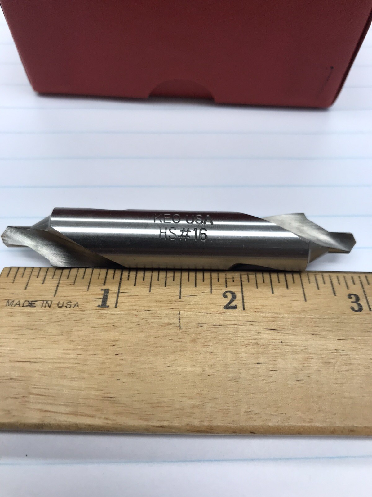 1 pc.  #16 HS RH BELL TYPE COMBINED DRILL & COUNTERSINK. KEO USA (loc D7)