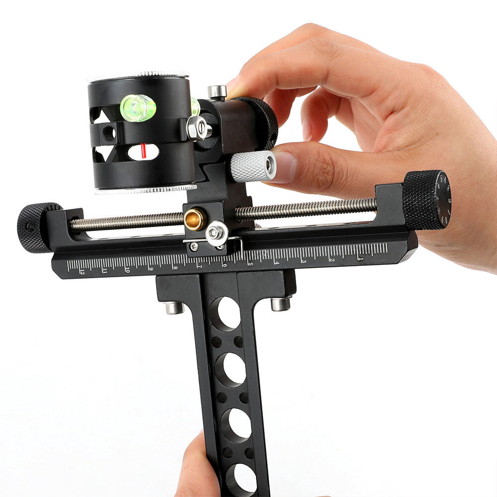Compound Bow Sight Single Pin 4X Lens 0.059" Micro Adjust Archery Hunting Shoot