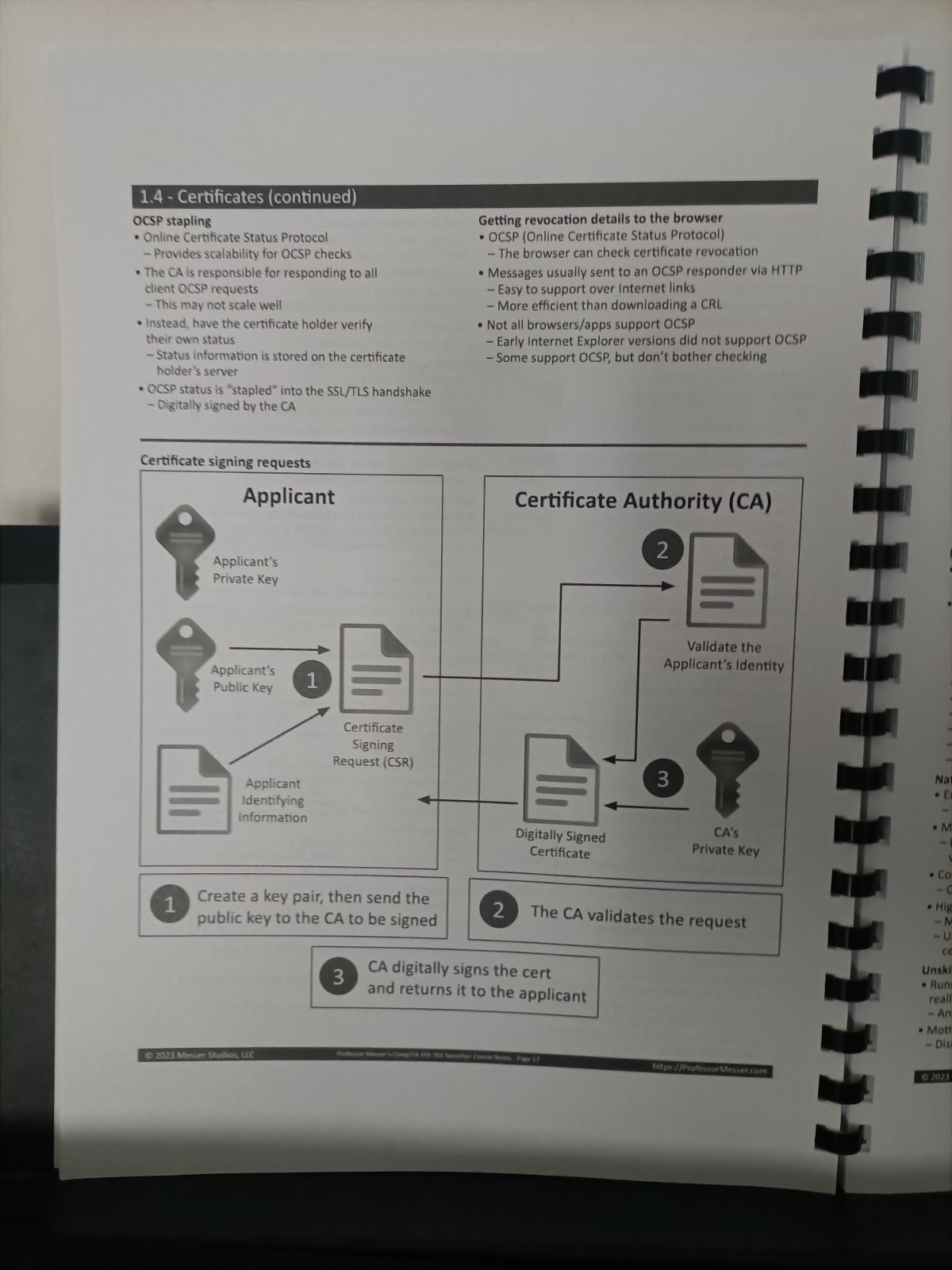 CompTIA Security+ Professor Messer SY0-701 Course Notes