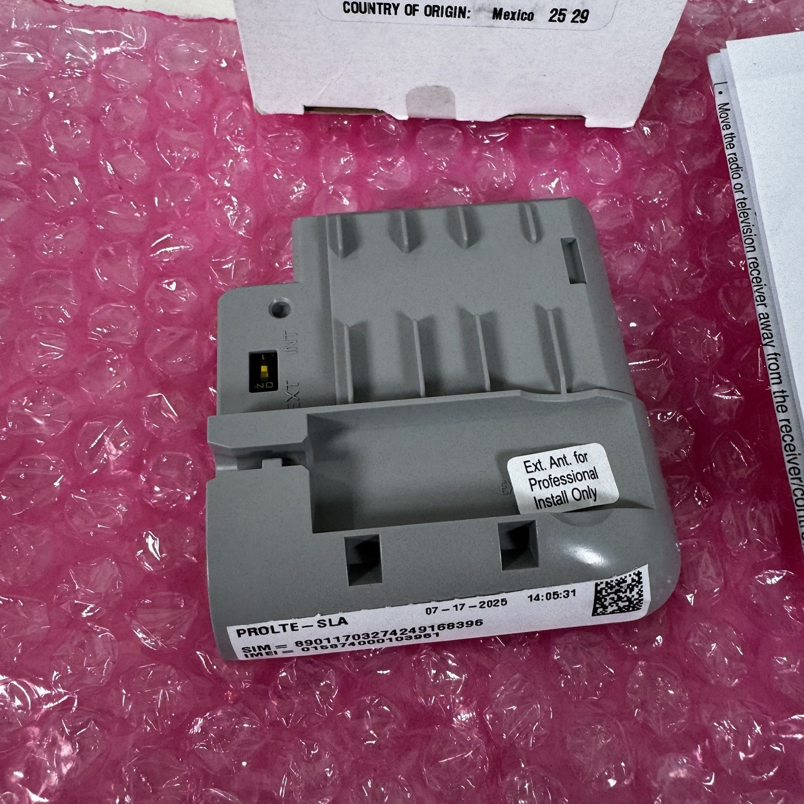 Resideo PROLTE-SLA LTE Cellular Communications Module For PROA7 and PROA7PLUS