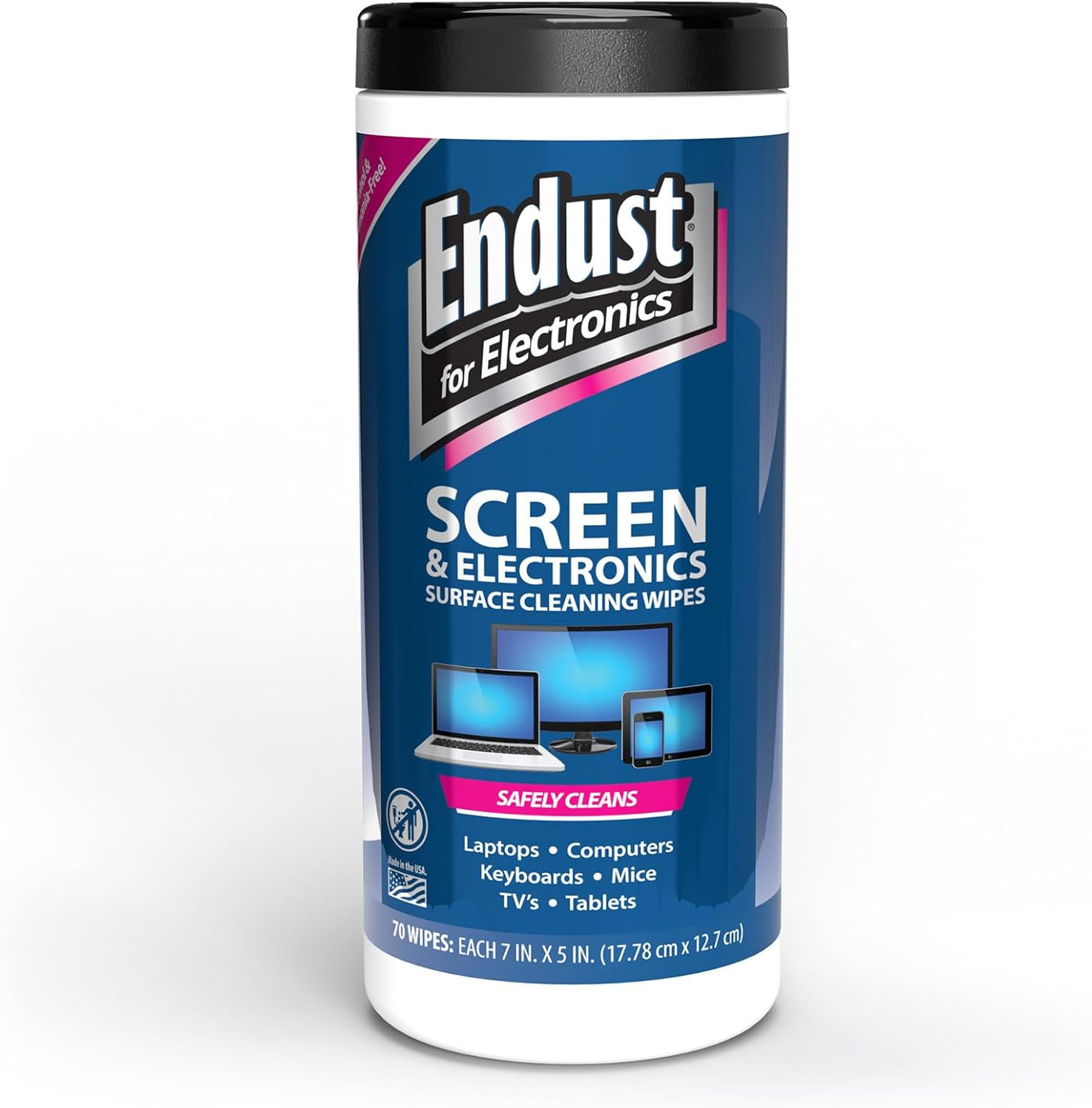 Endust for Electronics; Screen & Surface Cleaning Wipes, Great LCD and Plasma Wi