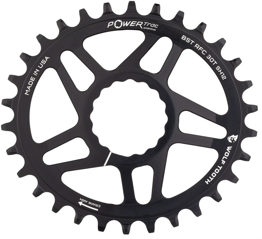 Elliptical RaceFace CINCH Hyperglide+ Direct Mount Mountain Chainrings - Wolf