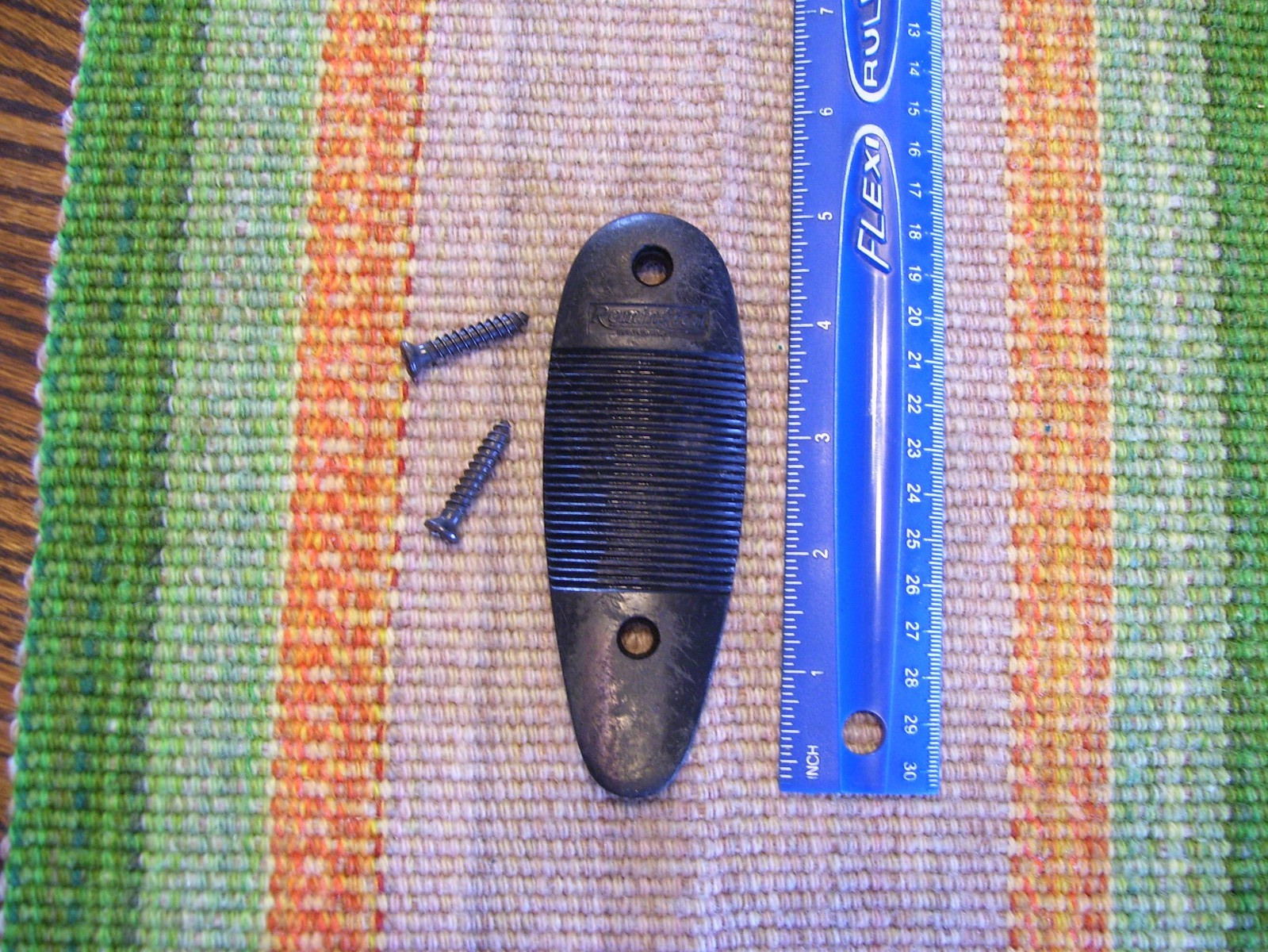 Remington Rifle Shotgun Synthetic Polymer Buttplate Gunstock Butt-plate & Screws