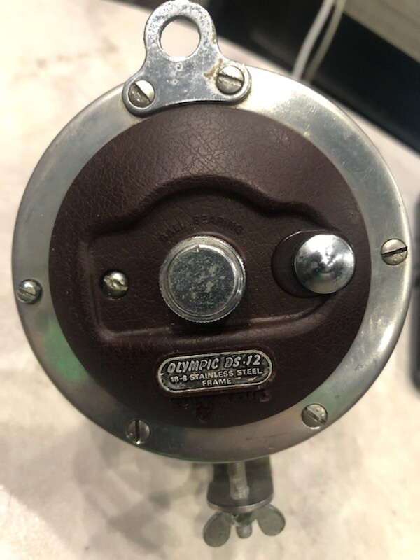 Vintage Olympic DS-12 Trolling Reel GOOD CONDITION!!