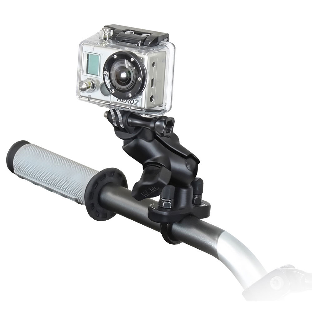 RAM Motorcycle Handlebar Mount with Custom GoPro Hero Adapter RAM-B-149Z-A-GOP1U