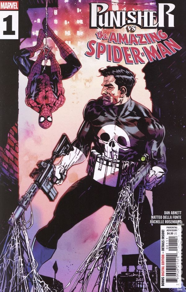 Punisher vs. Spider-Man 1A 2026 Stock Image