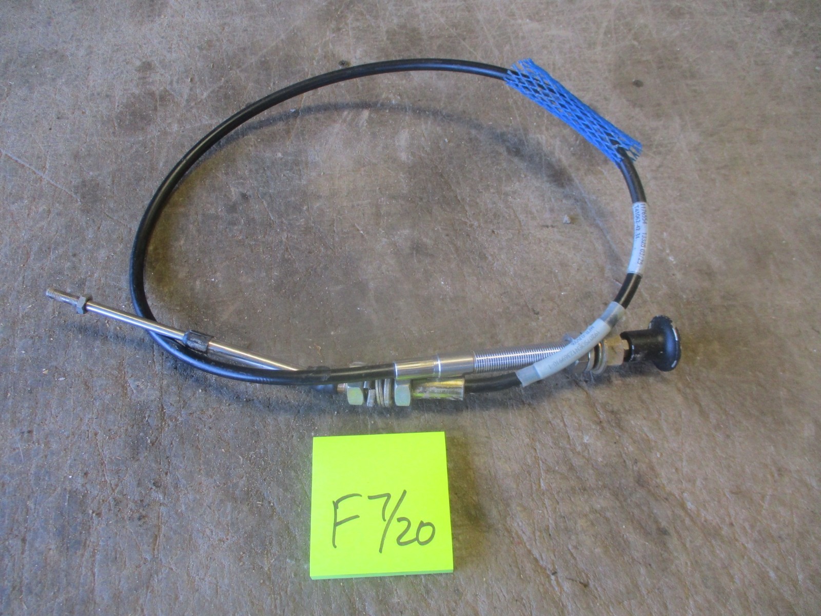 NOS Push-Pull Control Cable 19207SOCN12369910-1, M2A1 Bradley AFV