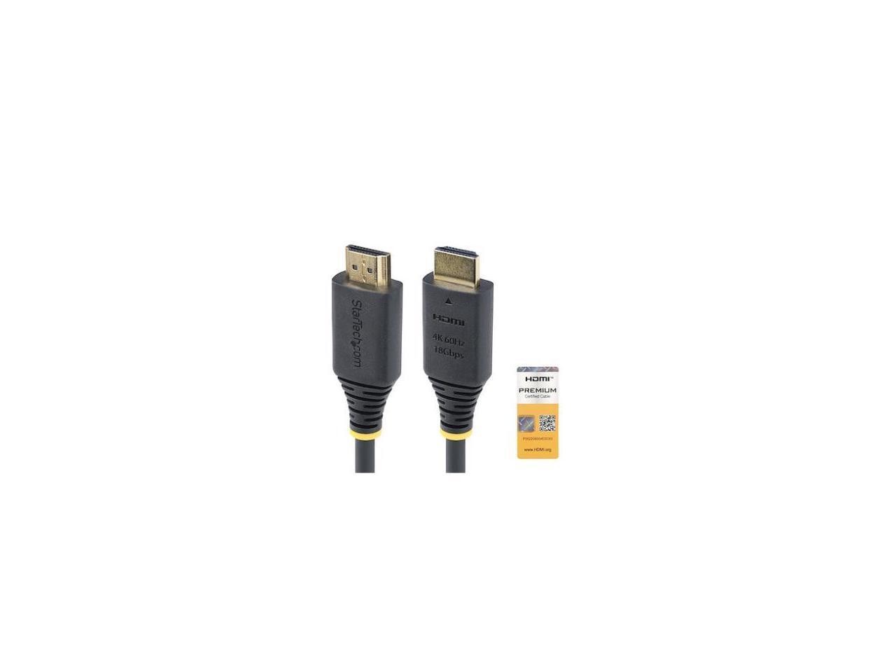 StarTech 12ft (3.6m) Premium Certified High Speed HDMI Cable, 4K 60Hz/1440p 144H