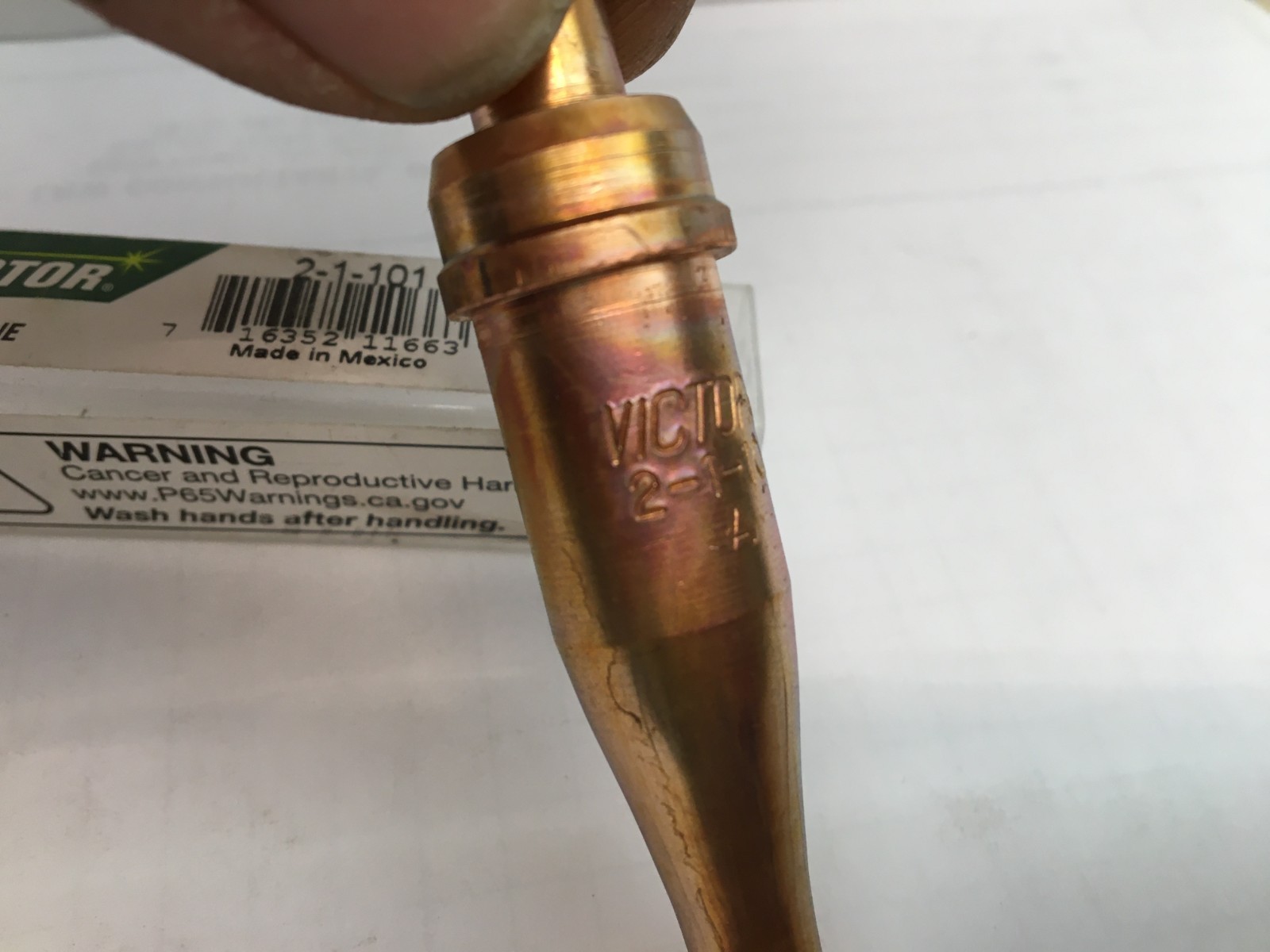 Victor 2-1-101 Acetylene Cutting Torch Tip 0330-0006