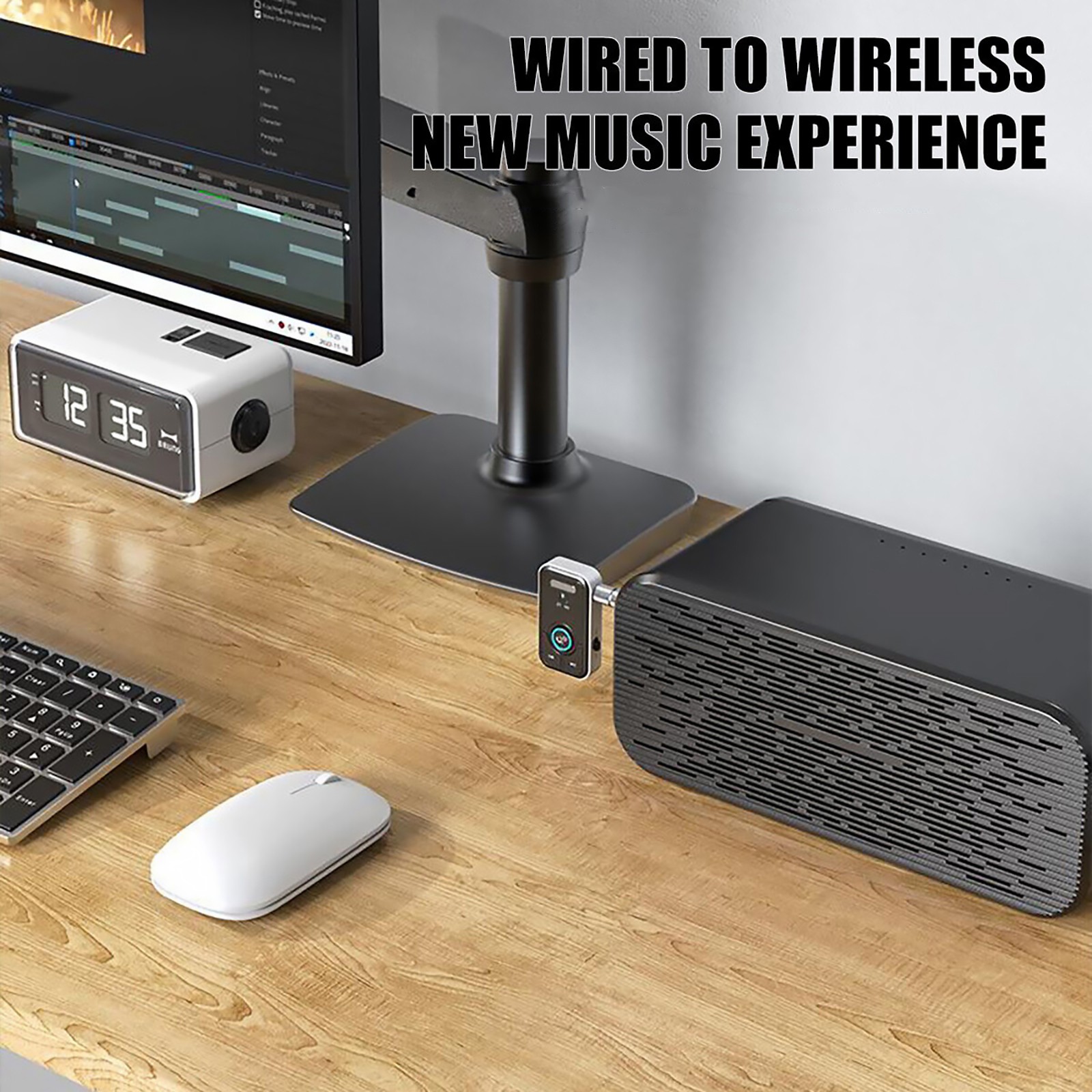 3.5mm USB Wireless Bluetooth 5.3 Transmitter Receiver Adapter 2in1 for TV