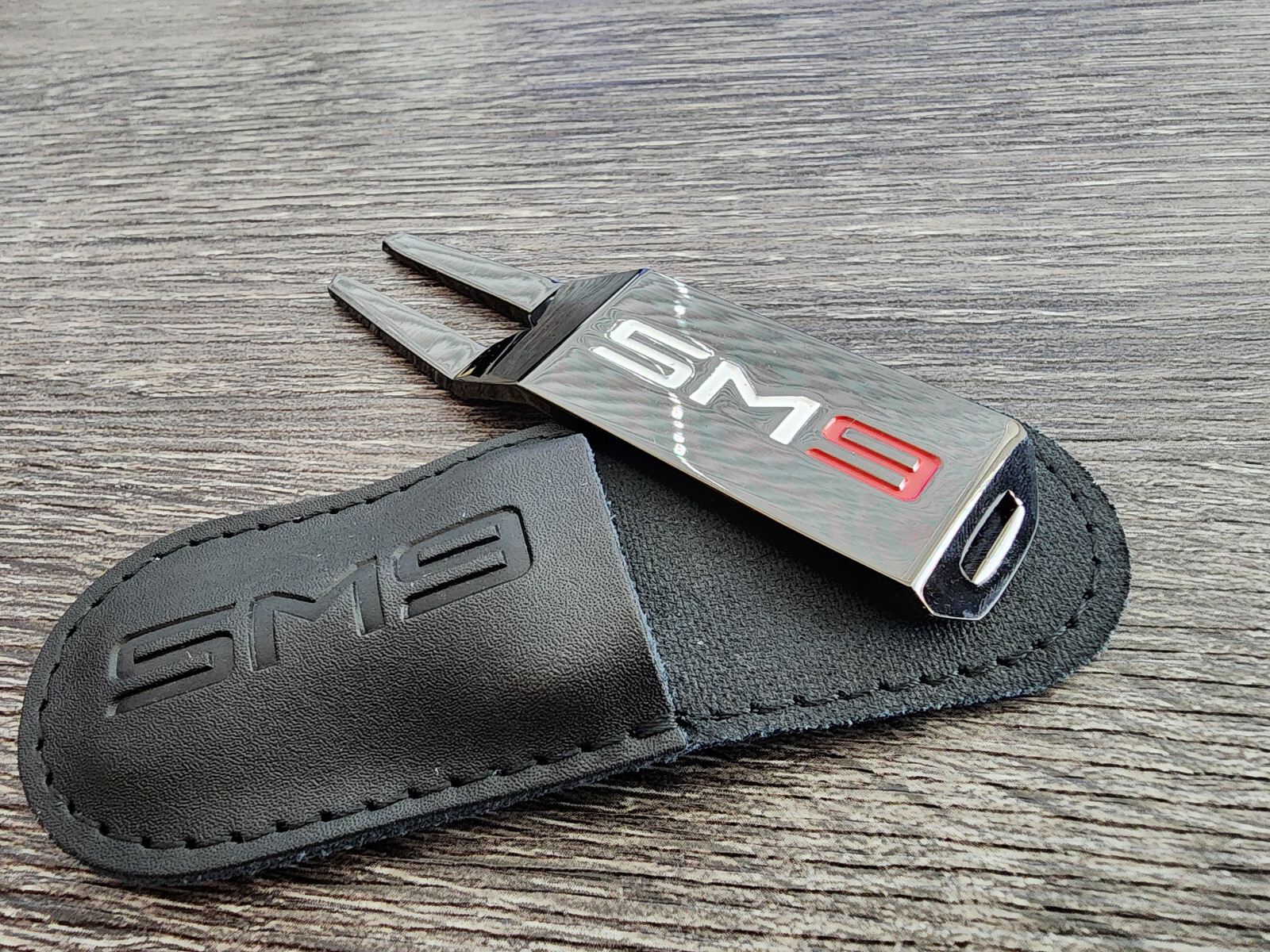 Rare Titleist Golf SM9 Divot/Pivot Tool BV Vokey Design⛳⛳⛳Leather Holder
