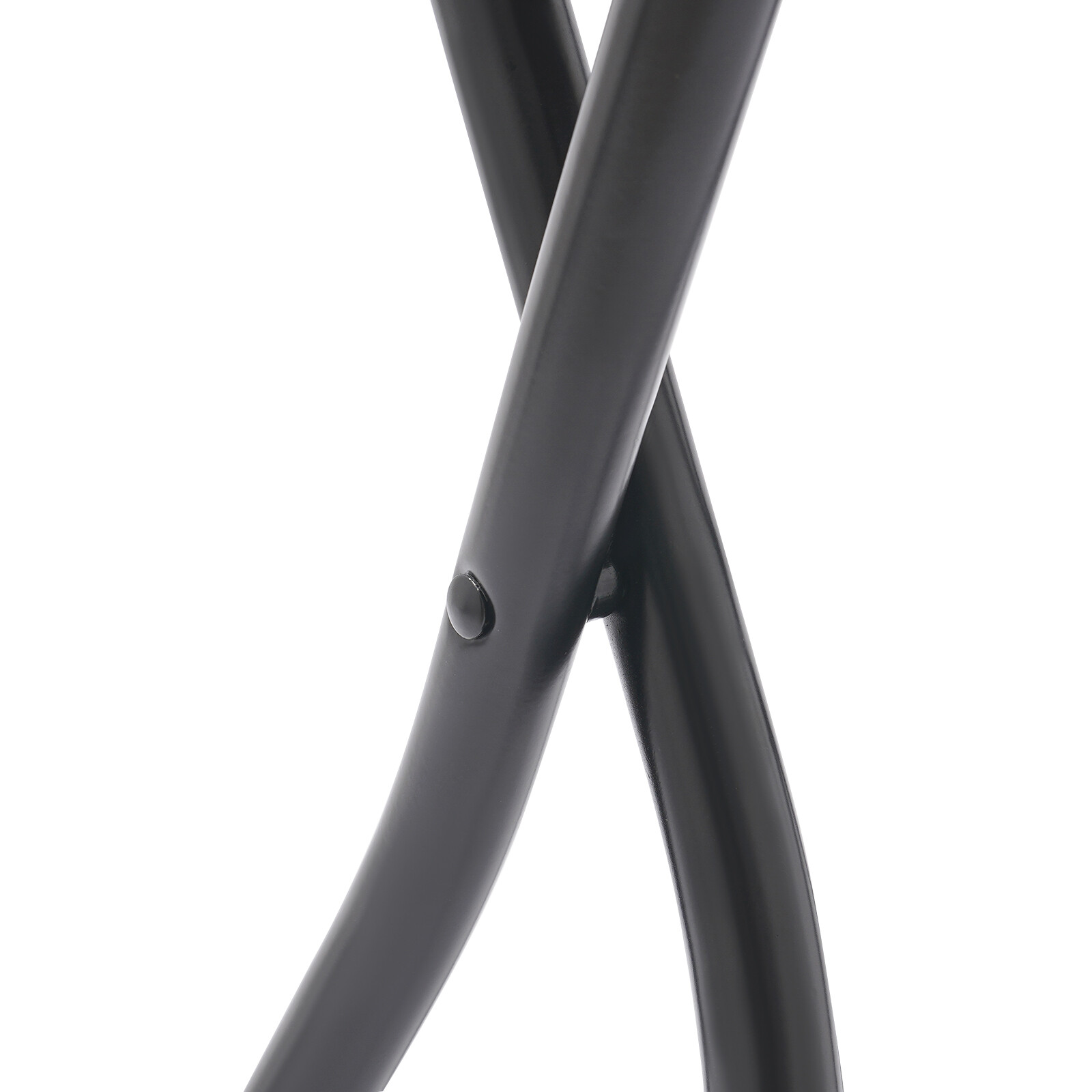 2pcs Black Counter Stool Bar Stool Portable Folding Kitchen Dining Chair US